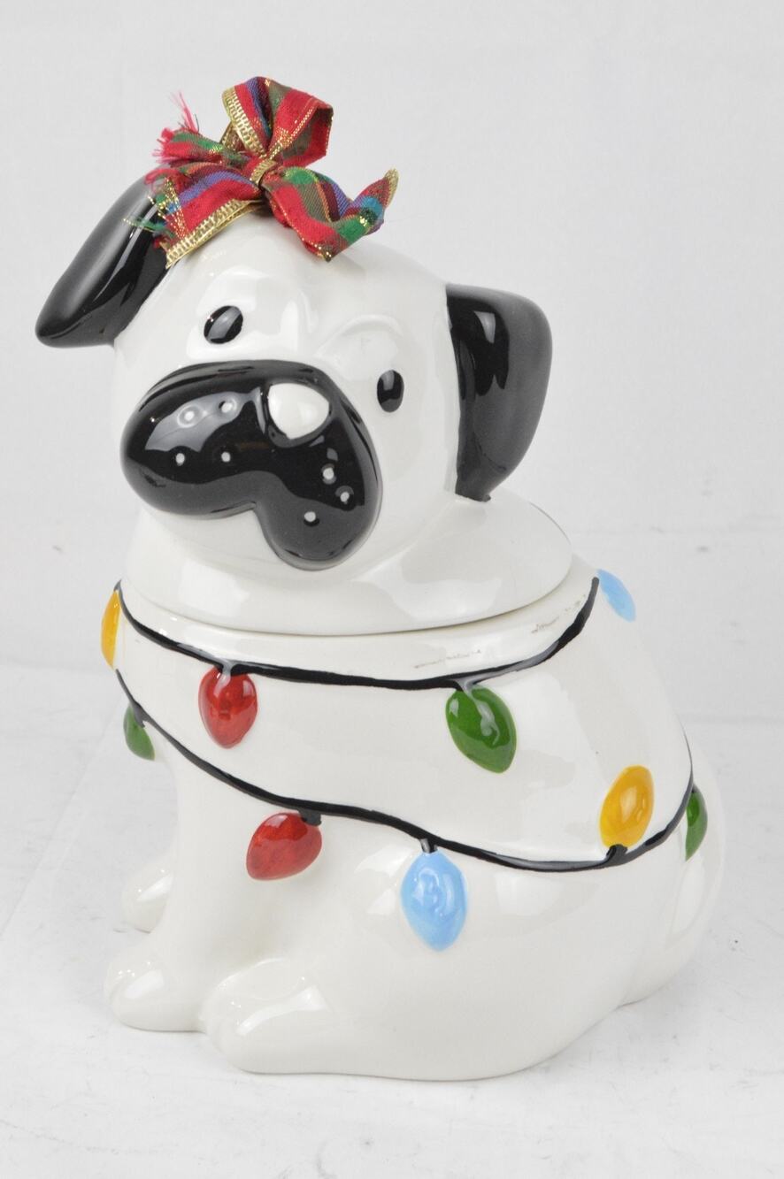 Pug Cookie Jar Christmas Lights Target Wondershop 2022 Holiday Collection